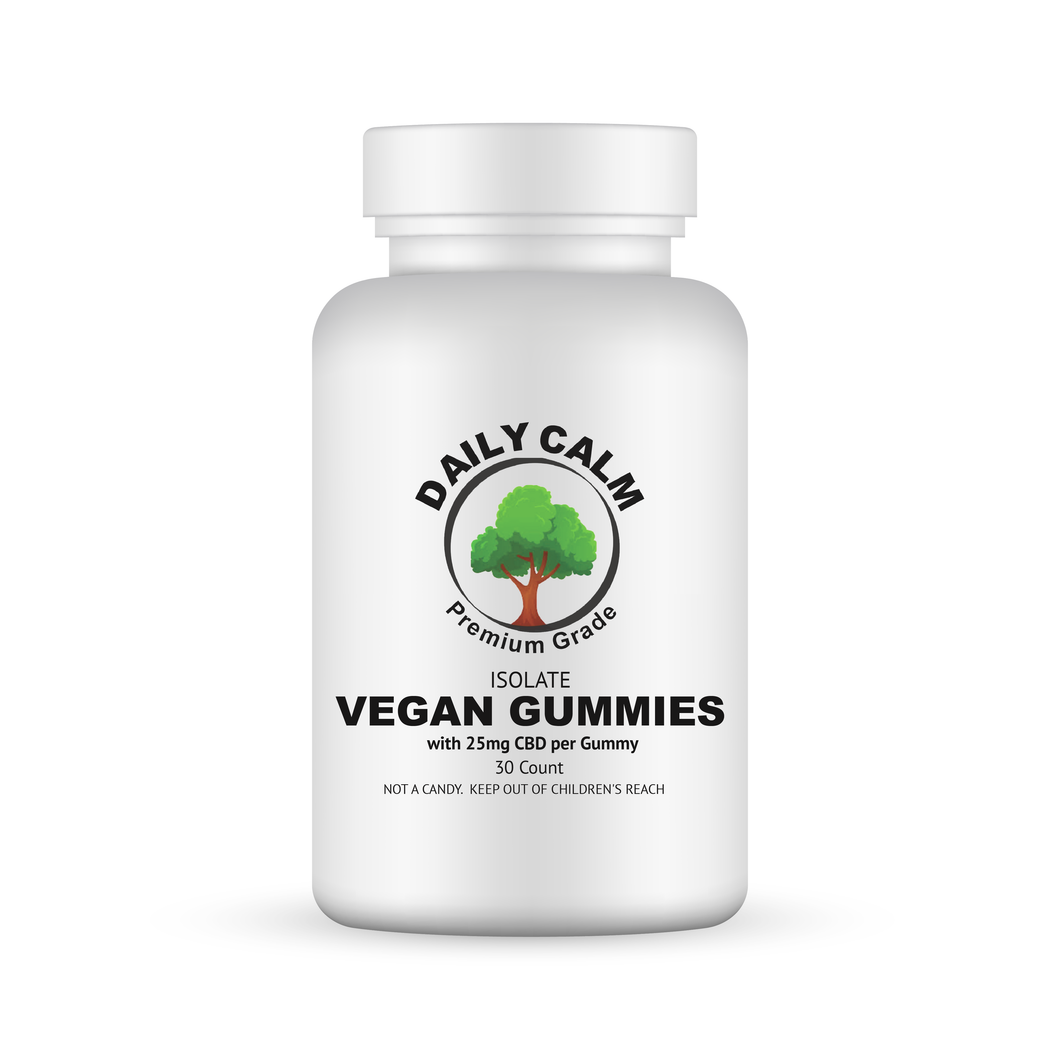 Daily Calm CBD Isolate Gummies. CBD Gummies are perfect for any time of the day!  